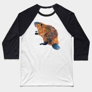 Beaver - Woodland Themed Kids Room, Funny Gifts For Forester, Cute Animals Baseball T-Shirt